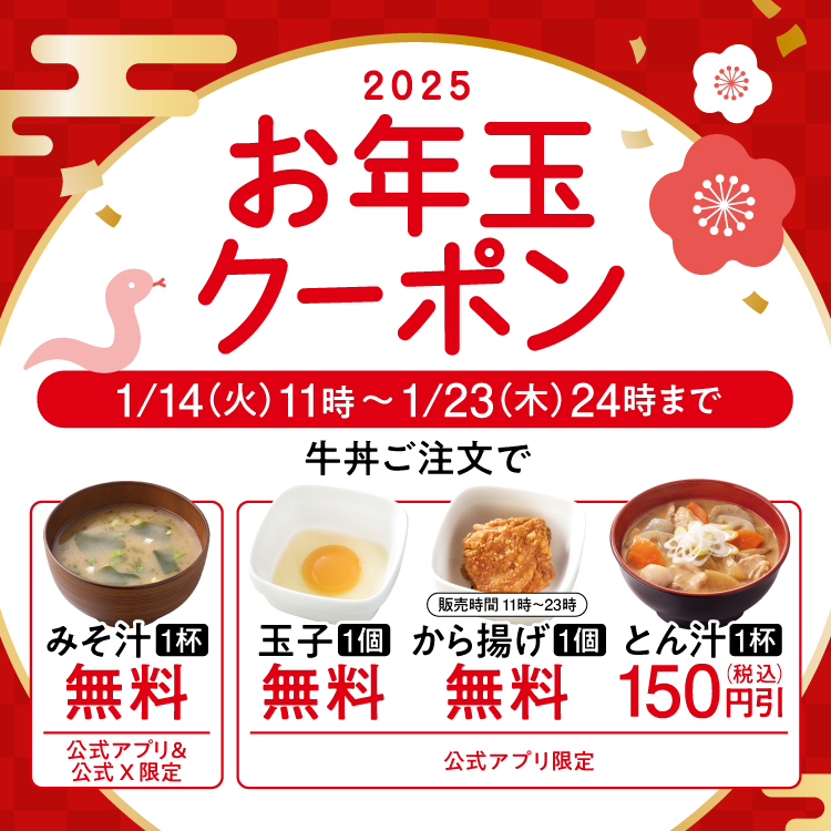 【期間限定】お年玉クーポンでお得！