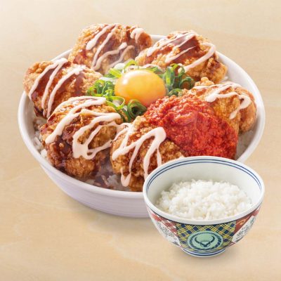 にんにくマシマシから揚げ超特盛丼