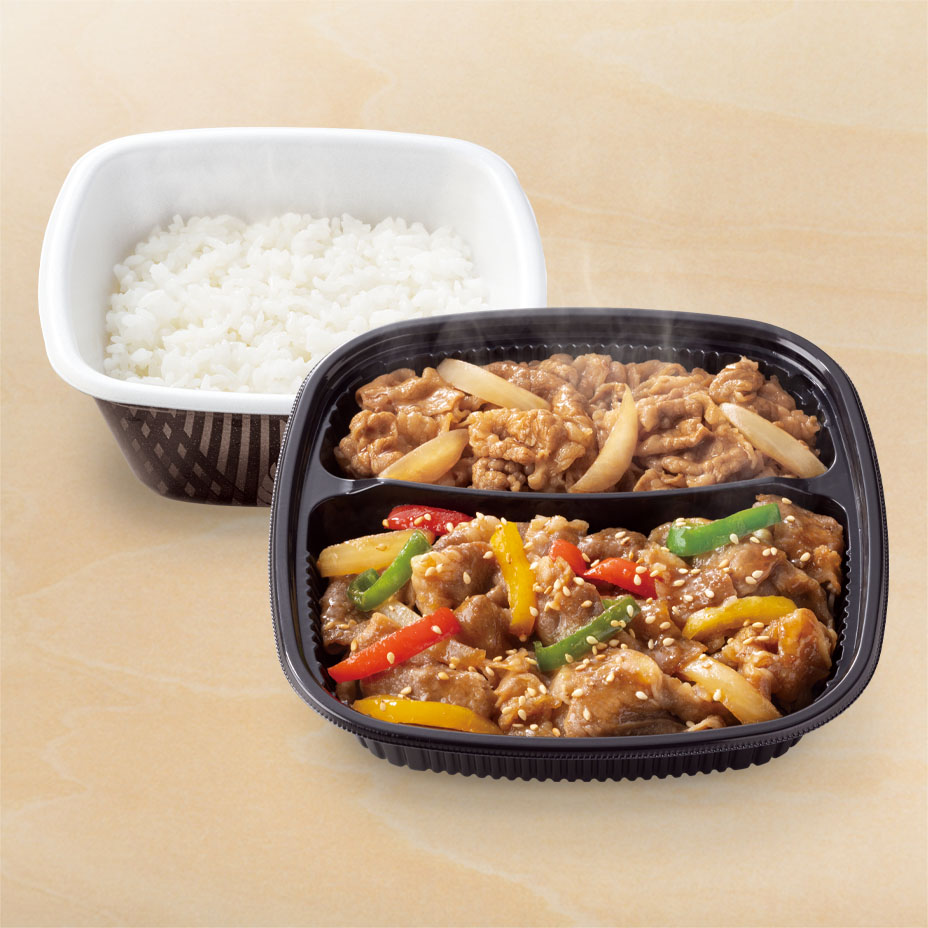 W弁当（牛皿・牛プルコギ弁当）